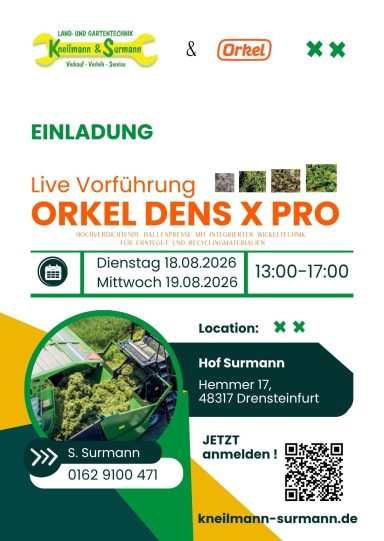 Kneilmann & Surmann – Einladung zur DENS X Pro Live‑Vorführung Einladung zur DENS X Pro Live‑Vorführung – gestaltet für Kneilmann & Surmann.